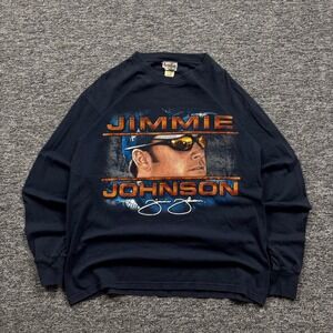 Y2K Chase Authentics NASCAR‎ Jimmie Johnson Racing Long Sleeve Blue Men's Med